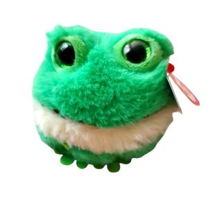Ty Beanie Ball Frog Plush